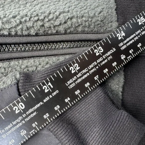 Howler Brothers Sherpa Fleece Zip Hoodie Gray Men’s Medium Hooded Outdoor Jacket - Picture 8 of 11